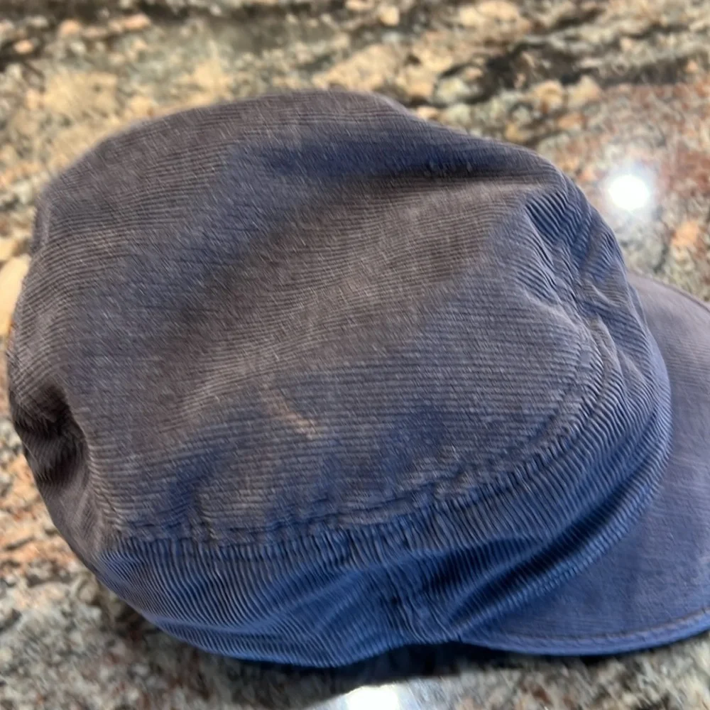 Carhartt Corduroy Cap in Gray with Pink Embroidery adjustable